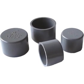 MEXEWORD 5 Tapones de PVC Gris for tubería de Suministro de Agua, diámetro Interior 20/25/32/40/50/63 mm, Conectores en U y