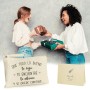 GEBETTER Kit Regalo Mujer 1*Bolso Neceser + 1*Tarjeta + 1*sobre Kraft, Frase Motivadora Cartera Mano Estuche Maquillaje