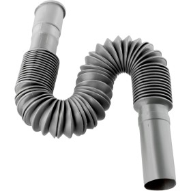 Entgoinggo Manguera de drenaje de extensión para fregaderos, tubo de drenaje flexible de plástico, manguera de drenaje ajustable