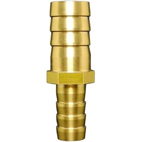 MQXFCZUX 25mm Turn To 19mm 3/4" Hose Barb Hosetail Straight Reducing Reducer Adapters Transfer Brass Pipe Fitting Water Gas Oil