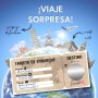 EQUIK PRODUCTS Vale regalo viaje sorpresa | Tarjeta rascar | Vale regalo para rellenar | Regalo pareja original, regalo San