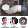 SULIUDAJI 2 Piezas Tapón Decorativo De Pvc Dn 110 - Inserto Protector De Tubería De Alcantarillado De Pvc, Tapa De Extremo Para