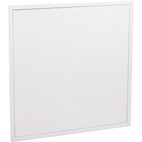 Trampilla de inspección enrasada de 600x600 mm de acero galvanizado, acabado blanco con sistema sencillo de apertura/cierre a