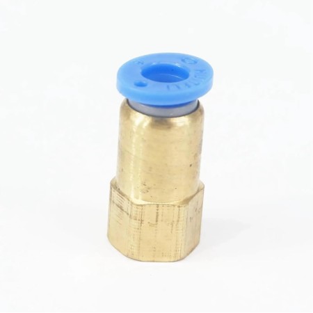 ZDVHOMCB 5pc 1/8" Female to Fit Tube O/D 6mm Pneumatic Push In Connector Union Quick Release Air Fitting Plumbing
