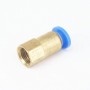 ZDVHOMCB 5pc 1/8" Female to Fit Tube O/D 6mm Pneumatic Push In Connector Union Quick Release Air Fitting Plumbing