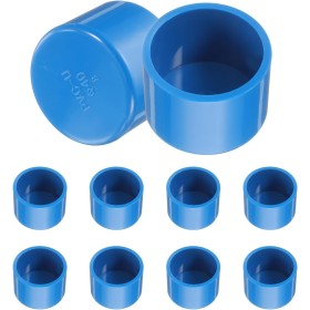 sourcing map 10 piezas de tapas de extremo de tubo de PVC, 40 mm de diámetro interior para muebles, adaptador de enchufe de tubo