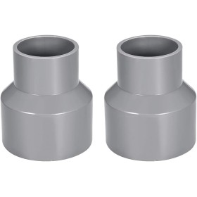 TOP-VIGOR 2 acoplamientos reductores DWV de PVC, conector adaptador de tubería de 50 mm x 75 mm, reductor de conducto para