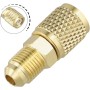 Adaptador de latón SAE macho de 5/16 x F1/4 para uso eficiente de refrigeración para R32/R410A
