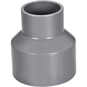 Acoplamiento reductor DWV de PVC, conector adaptador de tubería de 40 x 63 mm, reductor de conducto para suministros de agua