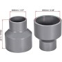 Acoplamiento reductor DWV de PVC, conector adaptador de tubería de 40 x 63 mm, reductor de conducto para suministros de agua