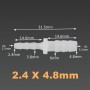 5~500 piezas 4 6 8 10 12 mm PE plástico Pagoda conector reductor adaptador de bomba de aire para tanque de acuario junta de
