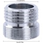 Qsvbeeqj Práctico Adaptador Grifo 1/2 A M22 Juego Adaptadores Grifo Herramienta Práctica Adaptador 1/2 A M22 Adaptador Fácil