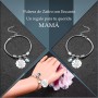 VGWON Regalo Mamá, Pulsera para Mamá con Caja de Regalo, Regalo para el Día de la Madre, Pulsera de Acero Inoxidable 316L con