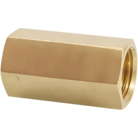 1 pieza M3 M4 M5 M6 M8 M10 M12 M14 M22 conector de tubo adaptador de acoplamiento de varilla hexagonal de latón hembra métrico