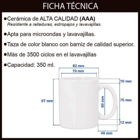 mundohuevo - Taza Cerámica Día de la Madre | Resistente a Microondas y Lavavajillas | Diseño Único y Multiusos | para Mamás y