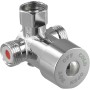 Yhenlovtt Válvula mezcladora de agua fría caliente, mezclador termostático G1/2, control de temperatura ajustable, para grifo