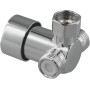 Yhenlovtt Válvula mezcladora de agua fría caliente, mezclador termostático G1/2, control de temperatura ajustable, para grifo
