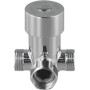 Yhenlovtt Válvula mezcladora de agua fría caliente, mezclador termostático G1/2, control de temperatura ajustable, para grifo