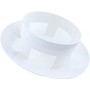 Rejilla de ventilación de PVC con capucha redonda para evitar daños por agua eficiente, en 75 tubos de 160 mm (110 mm)