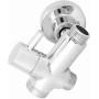 Separador Desviador de Ducha de Baño de Cobre Redondo Montado en la Pared G1/2con Accesorios de Base para Manguera de Ducha,