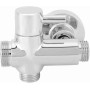 Separador Desviador de Ducha de Baño de Cobre Redondo Montado en la Pared G1/2con Accesorios de Base para Manguera de Ducha,