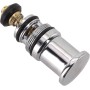 ZiStarlilife Interruptor de ducha válvula resorte pull-up agua válvulas de desvío cobre cromo chapado primavera-cargado ducha