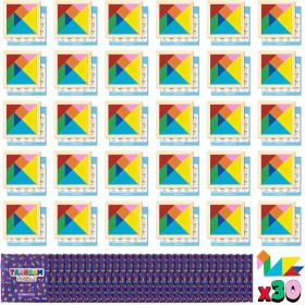 Tangram Infantil Pack 30 Regalos Cumpleaños Niños Colegio – BONNYCO | Detalles Cumpleaños Niños, Relleno Piñata Infantil,