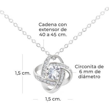 SOFIA FERRER Regalos para tu Novia Originales, Regalo Aniversario Pareja, Collar Cumpleaños Mujer, Colgante Plata Esposa,