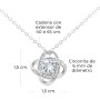 SOFIA FERRER Regalos para tu Novia Originales, Regalo Aniversario Pareja, Collar Cumpleaños Mujer, Colgante Plata Esposa,