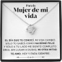 SOFIA FERRER Regalos para tu Novia Originales, Regalo Aniversario Pareja, Collar Cumpleaños Mujer, Colgante Plata Esposa,