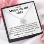 SOFIA FERRER Regalos para tu Novia Originales, Regalo Aniversario Pareja, Collar Cumpleaños Mujer, Colgante Plata Esposa,