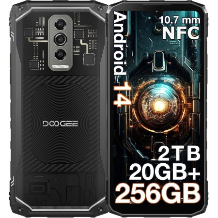 DOOGEE Blade 10 Ultra Movil Todoterreno Android 14 (2024), 20GB RAM+ 256GB ROM, 6.56", Cámara 50MP+8MP, Batería 5150mAh,