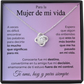 SOFIA FERRER Regalos para tu Novia Originales, Regalo Aniversario Pareja, Collar Cumpleaños Mujer, Colgante Plata Esposa,