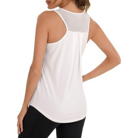 Terecey Women's Tank Top Mesh Back Fitness Tank Top for Workout Running