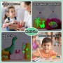 Leesgel 30 Hojas Tatuajes Temporales Niños, Luminoso Tatuajes Temporales Unicornio/Dinosaurio/Sirena, Detalles Regalos