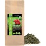 Hojas de frambuesa ecológica cortadas, té de hojas de frambuesa ecológica, hojas de frambuesa de cultivo ecológico controlado,