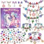 Tomylv Kit para Hacer Pulseras , Regalo Niñas 5 6 7 8 9 10 11 12 Años, Kit fabricación Joyas, Juego Abalorios, Juguete Navidad y