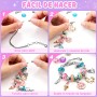 Tomylv Kit para Hacer Pulseras , Regalo Niñas 5 6 7 8 9 10 11 12 Años, Kit fabricación Joyas, Juego Abalorios, Juguete Navidad y