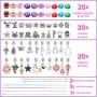 Tomylv Kit para Hacer Pulseras , Regalo Niñas 5 6 7 8 9 10 11 12 Años, Kit fabricación Joyas, Juego Abalorios, Juguete Navidad y