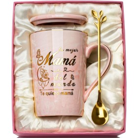 Regalo Dia de la Madre, Regalos para Madres, Regalo Cumpleaños Madre Taza, Regalo Mamá Imprimir - la mejor Mamá del mundo, Te