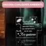 Regalos Originales para Mujer. Pieza Puzzle Acrílico con 2 Llaveros Originales | Regalo Mujer | Regalo para Hombre Cumpleaños,