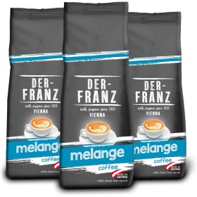 Der-Franz Melange Café, granos enteros, 3 x 500 g