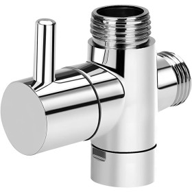 TPZORJX 1 pieza Válvula de conversión de 3 vías Válvula de 3 vías Válvula angular de 1/2 pulgada para lavabo, bañera, cabezal de