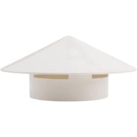 Rejilla de ventilación de PVC con capucha redonda para evitar daños por agua eficiente, en 75 tubos de 160 mm (110 mm)