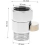 Holibanna Adaptador De Válvula De Corte De Agua Para Ducha Tope De Agua De Ducha Restrictor De Flujo Para Cabezal De Ducha