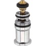 ZiStarlilife Interruptor de ducha válvula resorte pull-up agua válvulas de desvío cobre cromo chapado primavera-cargado ducha