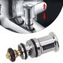 ZiStarlilife Interruptor de ducha válvula resorte pull-up agua válvulas de desvío cobre cromo chapado primavera-cargado ducha