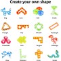 GOLDGE 24pcs Cubo M¨¢gico de Serpiente, Magic Snake Cube, Rompecabezas de Pl¨¢Stico, Regalos Invitados Cumplea?os Ni?os