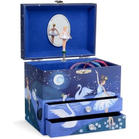 Jewelkeeper - Joyero Musical Grande con 2 Cajones Extraíbles