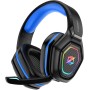 Ozeino Cascos Gaming Inalámbricos para PC/Ps5/Ps4, Auriculares Gaming Inalámbricos de 2,4GHz Wireless+Bluetooth (Amarillo)